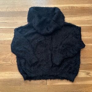 NWT Express Mohair Cowl Neck Black Sweater, Size M
